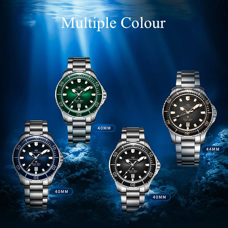 2023 New Seagull Ocean Star Wristwatch relogio masculino Men's Automatic Mechanical Watch 300m Diving Sapphire Crystal 1213