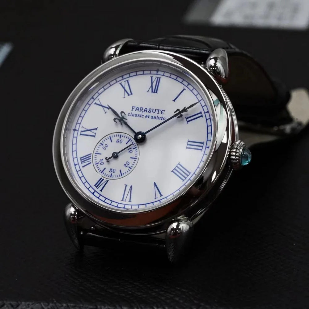 FARASUTE Men Automatic Watch 40mm Luxury Mechanical Wristwatch Ultrathin Fashion Sapphire Enamel Dial Hangzhou 5000 Small Rotor