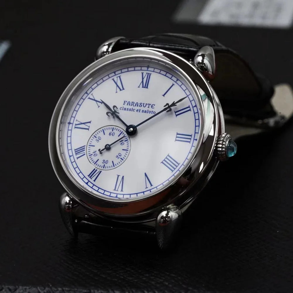 FARASUTE Men Automatic Watch 40mm Luxury Mechanical Wristwatch Ultrathin Fashion Sapphire Enamel Dial Hangzhou 5000 Small Rotor